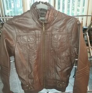 JOUJOU Faux Leather Jacket Size Large 14/16